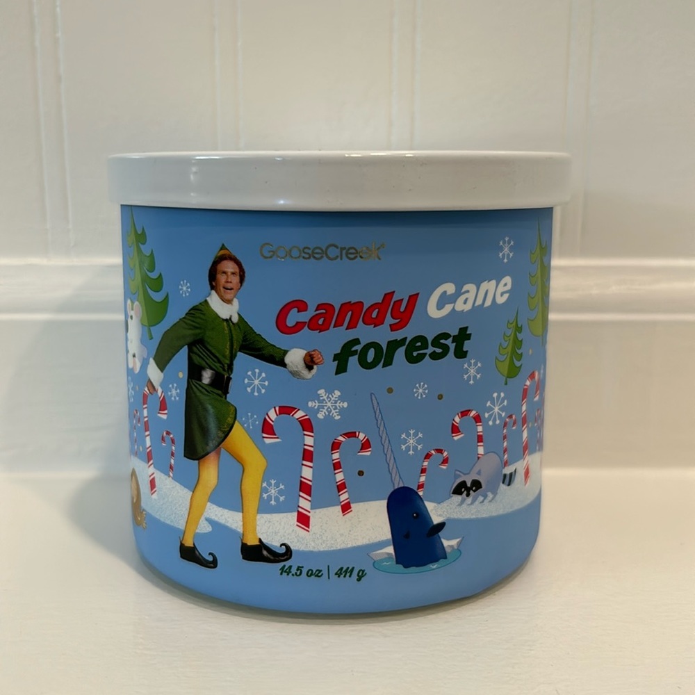 Goose Creek ‘Candy Cane Forest’ elf 🍭🌲 candle 🕯️